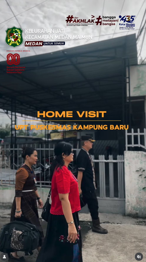 Kegiatan Home Visit Ke Rumah Warga Yang Sedang Mengalami Sakit